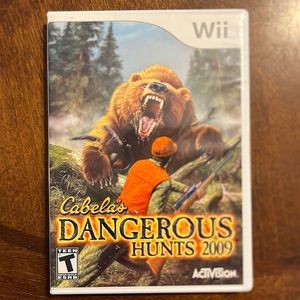 Nintendo Wii Video Game Cabela’s Dangerous Hunts 2009 hunting game